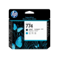 Tête d'impression d'origine HP 774 - Noir mat, Cyan - P2W01A