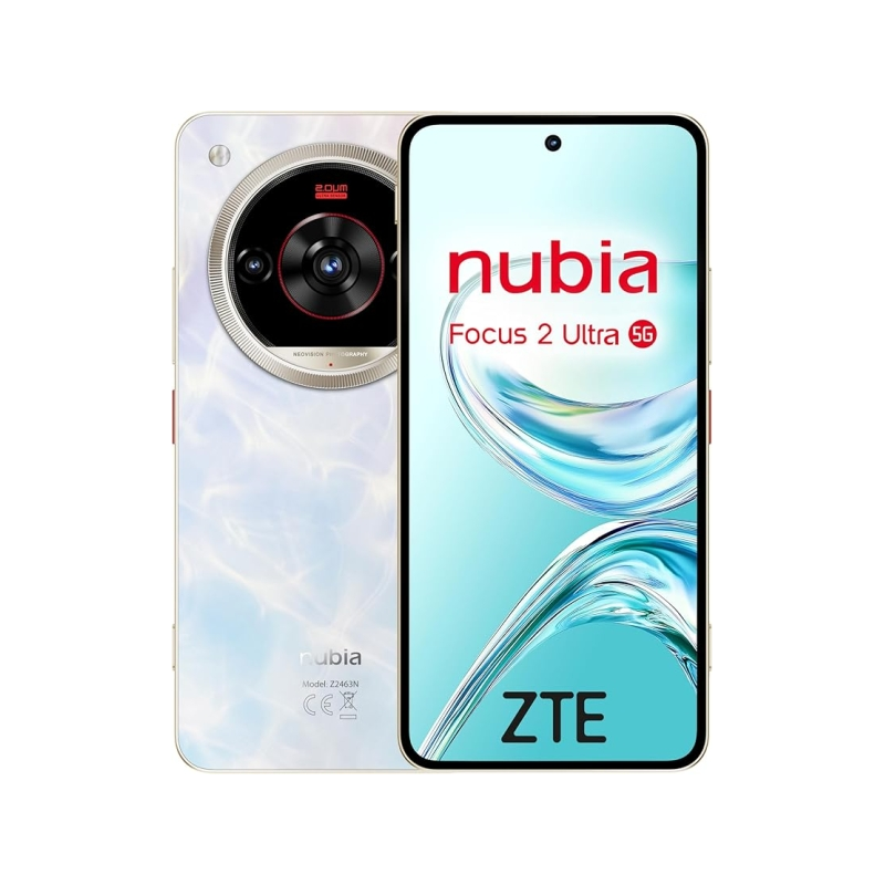 Smartphone ZTE Nubia Focus 2 Ultra 5G - Écran 6,8" - 8 + 12 Go de RAM - 512 Go de stockage - 120 Hz - Batterie 5000 mAh - Blanc
