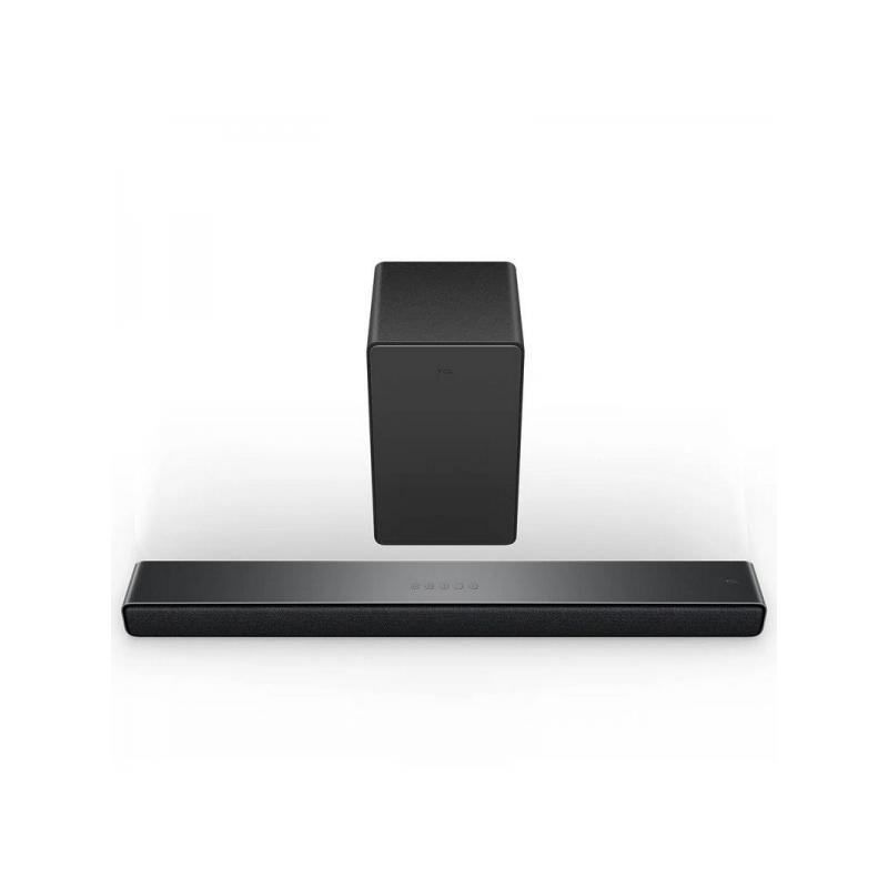 Barre de son TCL P733WE avec caisson de basses sans fil 110 W - Sortie audio 3.1 canaux - Bluetooth 5.2, son 3D, DTS Virtual X,
