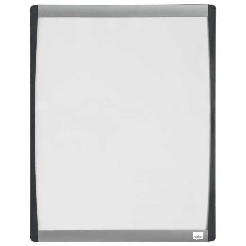 Nobo Petit tableau blanc magnétique avec cadre arqué 280x335 - Pastilles adhésives et aimants