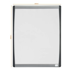 ✅ Nobo Petit tableau blanc magnétique avec cadre arqué 280x335 - Pastilles adhésives et aimants couleur Trans en stock