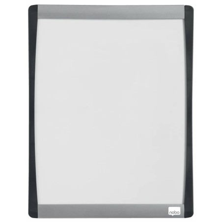 ✅ Nobo Mini Tableau Magnétique avec Cadre Arqué 215x280 - Design Argenté et Noir Élégant - Pastilles Adhés en stock