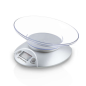 Balance de Cuisine Électronique Orbegozo PC 1009 - Écran LCD - BOL Transparent - Capacité 3Kg - Précision 1g - Unités Gr/Kg/Oz/L