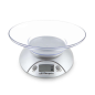 Balance de Cuisine Électronique Orbegozo PC 1009 - Écran LCD - BOL Transparent - Capacité 3Kg - Précision 1g - Unités Gr/Kg/Oz/L