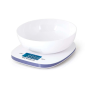 Orbegozo PC 1014 Poids de cuisine électronique - Précision 1 g - Plateforme en verre - Écran LCD bleu - Capacité 5 kg - Comprend