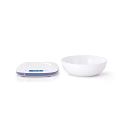 Orbegozo PC 1014 Poids de cuisine électronique - Précision 1 g - Plateforme en verre - Écran LCD bleu - Capacité 5 kg - Comprend