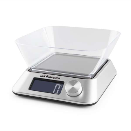 Balance de cuisine numérique Orbegozo PC 1030 - Précision et polyvalence dans vos recettes - Écran LCD rétroéclairé - Fonction T