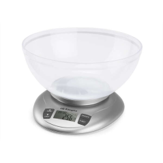 Balance de Cuisine Numérique Orbegozo PC 2017 - Précision et polyvalence dans vos recettes - Capacité 3,5kg - BOL Transparent -