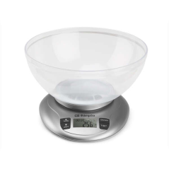 Balance de Cuisine Numérique Orbegozo PC 2017 - Précision et polyvalence dans vos recettes - Capacité 3,5kg - BOL Transparent -
