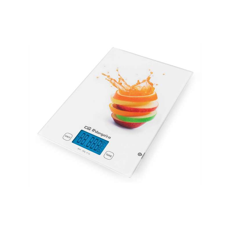 Poids de cuisine électronique Orbegozo PC 2025 - Précision et commodité dans vos recettes - Pèse jusqu'à 20 kg - Écran LCD à 5 c
