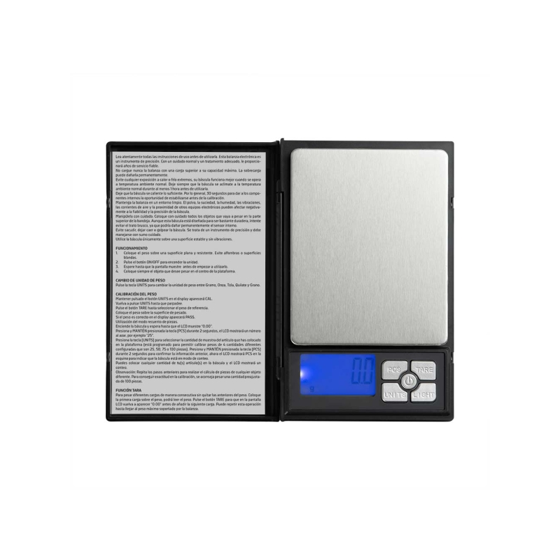Balance électronique de précision Orbegozo PC 3060 - Précision de 0,01 g - Conversion gramme/once - Écran LCD rétroéclairé - Fon