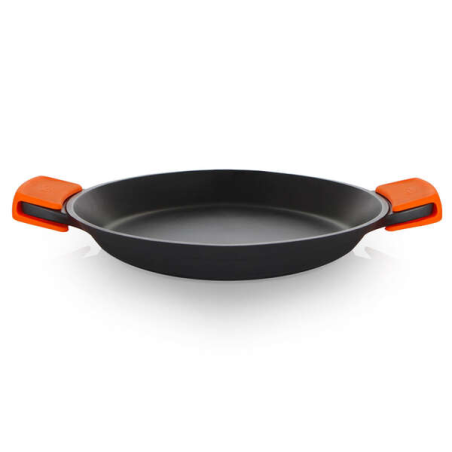 Orbegozo PDA Poêle à Paella en Fonte d'Aluminium - Polyvalence et Durabilité dans votre Cuisine - Poignées en Silicone - Antiadh