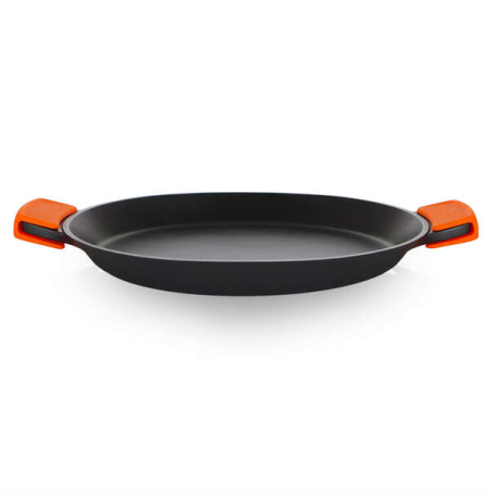 Orbegozo PDA Poêle à Paella en Fonte d'Aluminium - Polyvalence et Sécurité en Cuisine - Poignées en Silicone - Antiadhésif sans