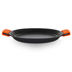 Orbegozo PDA Poêle à Paella en Fonte d'Aluminium - Polyvalence et Sécurité en Cuisine - Poignées en Silicone - Antiadhésif sans