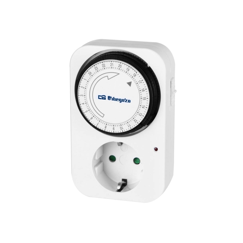 Minuterie 24 heures Orbegozo PG 02 - Puissance jusqu'à 3 500 W - Utilisation simple et intuitive - Intervalles de 15 minutes - B