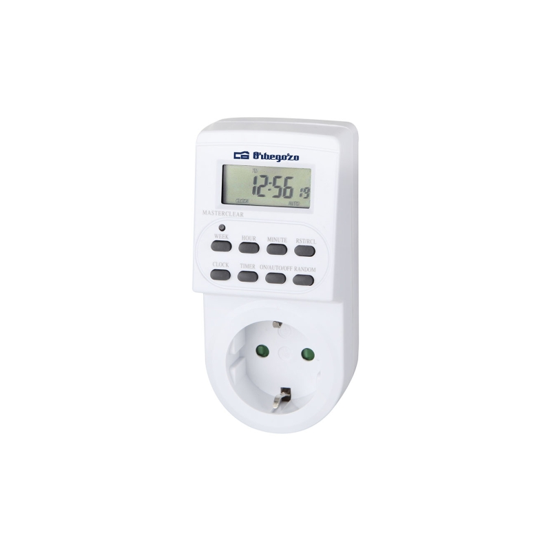 Programmateur hebdomadaire numérique Orbegozo PG 20 - Puissance jusqu'à 3600 W - Fonction aléatoire - Utilisation simple et intu