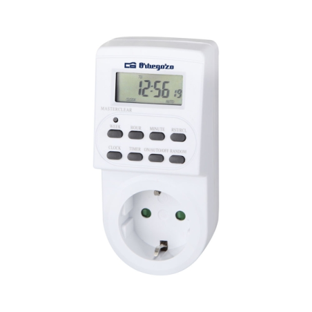 Programmateur hebdomadaire numérique Orbegozo PG 20 - Puissance jusqu'à 3600 W - Fonction aléatoire - Utilisation simple et intu