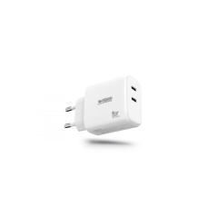 Chargeur USB-C Urban Factory Power 65 W GaN - 1 port USB-C 45 W + 1 port USB-C 20 W - Blanc