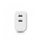 Chargeur USB-C Urban Factory Power 65 W GaN - 1 port USB-C 45 W + 1 port USB-C 20 W - Blanc