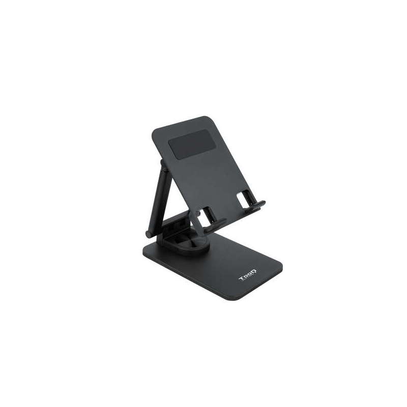 Support de bureau réglable Tooq pour mobile ou tablette jusqu'à 12,9 ? - Couleur noire