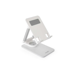 Support de bureau réglable Tooq pour mobile ou tablette jusqu'à 12,9 ? - Couleur blanche