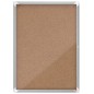 Nobo Vitrine pour 9 feuilles A4 avec surface en liège - 1000x752x37mm - Porte en verre de sécurité - Cadre en aluminium