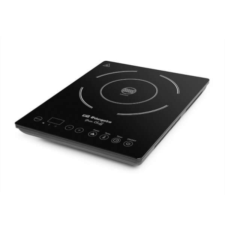 Plaque à induction portable efficace Orbegozo PIC 2000 - Puissance 2000 W - Économie d'énergie - Surface de cuisson 20 cm - Pann