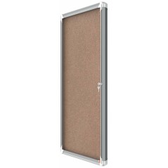 ✅ Nobo Vitrine pour 9 feuilles A4 avec surface en liège - 1000x752x37mm - Porte en verre de sécurité - Cadre en stock