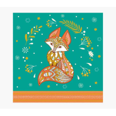 Carte Pictura Arabesque - 16x16 cm - Thème Zorro - Carte à trois volets non emballée - Comprend une enveloppe blanche - Papier c