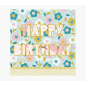 Carte Pictura Arabesque - 16x16 cm - Thème Joyeux Anniversaire - Carte à trois volets sans emballage - Enveloppe blanche incluse