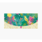Cartes d'argent Pictura - Carte cadeau de type enveloppe horizontale - Thème perroquets - 21,3 x 9,6 cm - Emballées individuelle