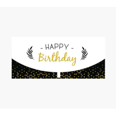 Cartes d'argent Pictura - 21,3x9,6 cm - Format enveloppe horizontale - Idéales pour des cadeaux élégants - Thème anniversaire -