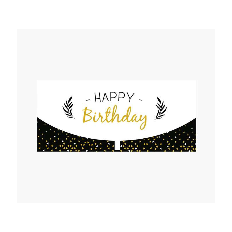 Cartes d'argent Pictura - 21,3x9,6 cm - Format enveloppe horizontale - Idéales pour des cadeaux élégants - Thème anniversaire -