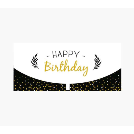 Cartes d'argent Pictura - 21,3x9,6 cm - Format enveloppe horizontale - Idéales pour des cadeaux élégants - Thème anniversaire -