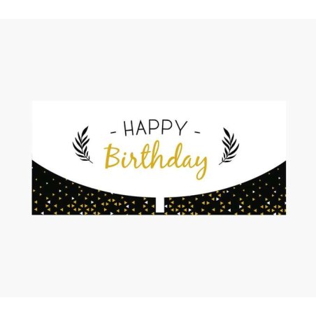 Cartes d'argent Pictura - 21,3x9,6 cm - Format enveloppe horizontale - Idéales pour des cadeaux élégants - Thème anniversaire -