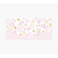 Cartes d'argent Pictura - 21,3 x 9,6 cm - Design cercle élégant - Comprend une enveloppe blanche - Certification FSC