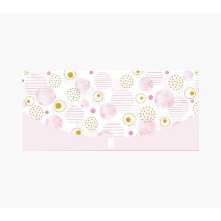Cartes d'argent Pictura - 21,3 x 9,6 cm - Design cercle élégant - Comprend une enveloppe blanche - Certification FSC