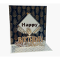 Carte Pop-Up 3D Pictura - 16x16 cm - Thème Anniversaire - Emballée individuellement sous cellophane - Enveloppe blanche incluse