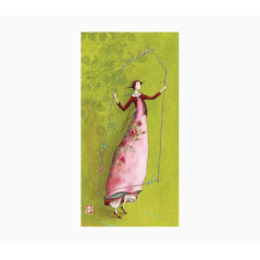 Pictura Carte Double Gaëlle Boissonnard - Finition Vernis épais gaufré UV - Stratifié Mat Soft Touch - 10,5x21cm - Papier Certif