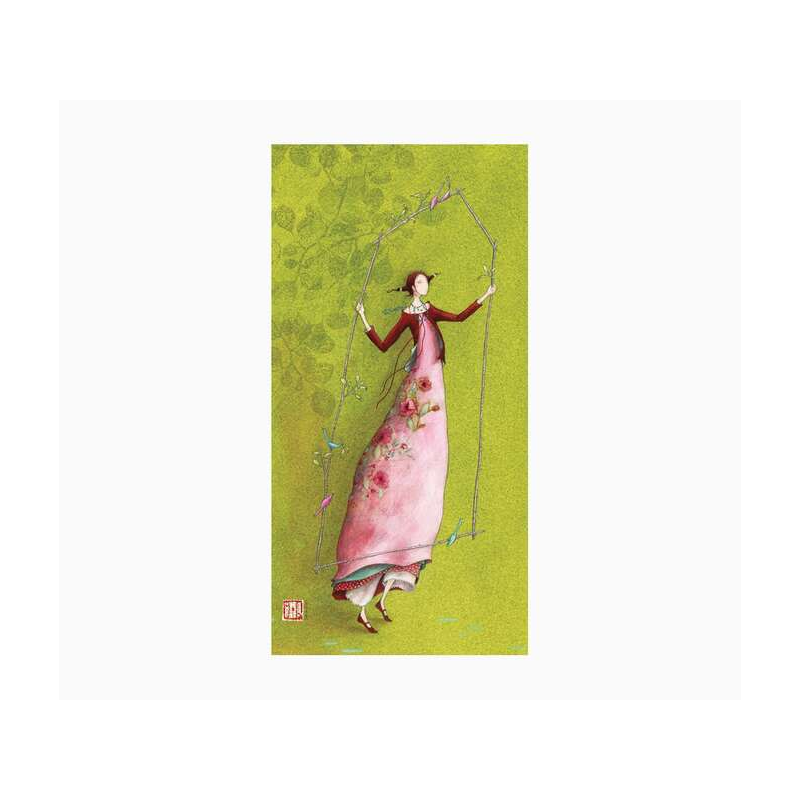 Pictura Carte Double Gaëlle Boissonnard - Finition Vernis épais gaufré UV - Stratifié Mat Soft Touch - 10,5x21cm - Papier Certif
