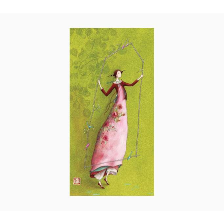 Pictura Carte Double Gaëlle Boissonnard - Finition Vernis épais gaufré UV - Stratifié Mat Soft Touch - 10,5x21cm - Papier Certif