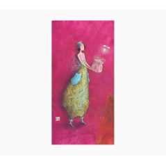 Pictura Carte Double Gaëlle Boissonnard - Finition Vernis épais gaufré UV - Stratifié Mat Soft Touch - 10,5x21cm - Papier Certif
