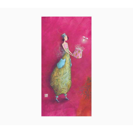 Pictura Carte Double Gaëlle Boissonnard - Finition Vernis épais gaufré UV - Stratifié Mat Soft Touch - 10,5x21cm - Papier Certif