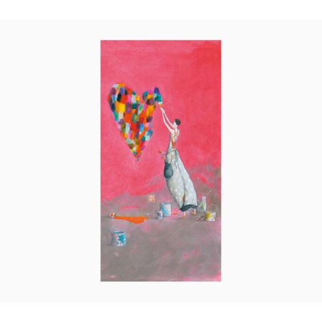 Pictura Carte Double Gaëlle Boissonnard - Finition Vernis épais gaufré UV - Stratifié Mat Soft Touch - 10,5x21cm - Papier Certif
