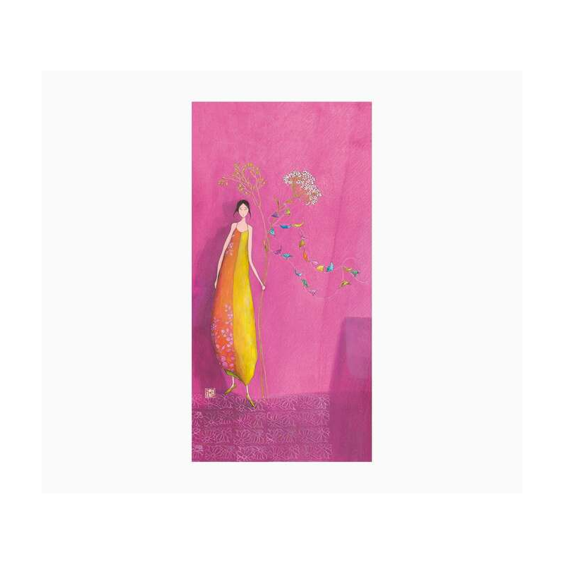 Pictura Carte Double Gaëlle Boissonnard - Finition Vernis épais gaufré UV - Stratifié Mat Soft Touch - 10,5x21cm - Papier Certif