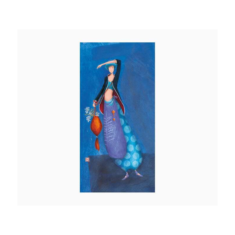 Pictura Carte Double Gaëlle Boissonnard - Finition Vernis épais gaufré UV - Stratifié Mat Soft Touch - 10,5x21cm - Papier Certif