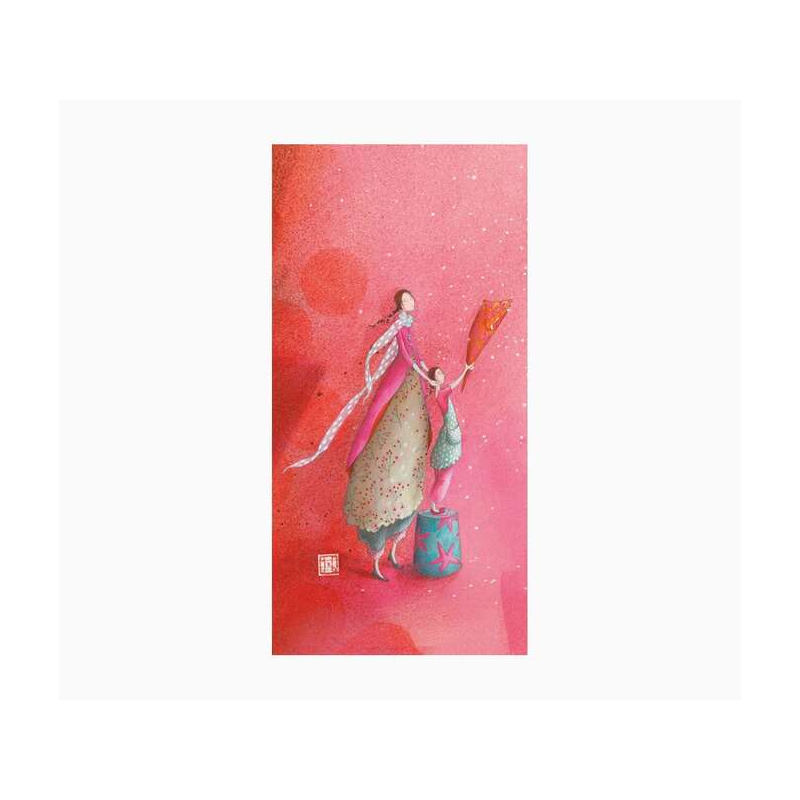 Pictura Carte Double Gaëlle Boissonnard - Finition Vernis épais gaufré UV - Stratifié Mat Soft Touch - 10,5x21cm - Papier Certif