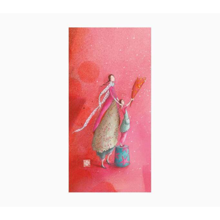 Pictura Carte Double Gaëlle Boissonnard - Finition Vernis épais gaufré UV - Stratifié Mat Soft Touch - 10,5x21cm - Papier Certif