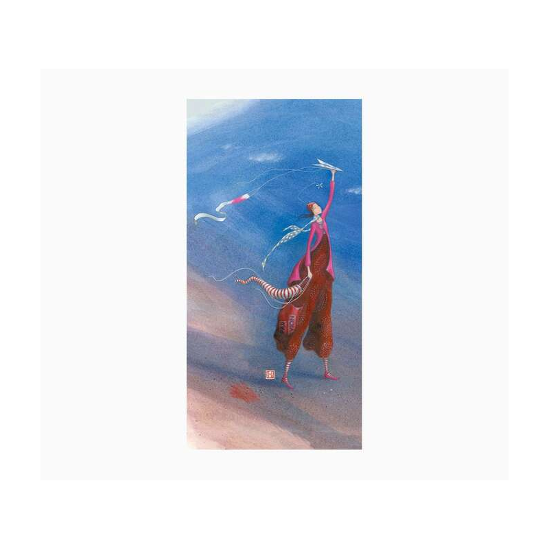 Pictura Carte Double Gaëlle Boissonnard - Finition Vernis épais gaufré UV - Stratifié Mat Soft Touch - 10,5x21cm - Papier Certif