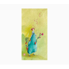 Pictura Carte Double Gaëlle Boissonnard - Finition Vernis épais gaufré UV - Stratifié Mat Soft Touch - 10,5x21cm - Papier Certif